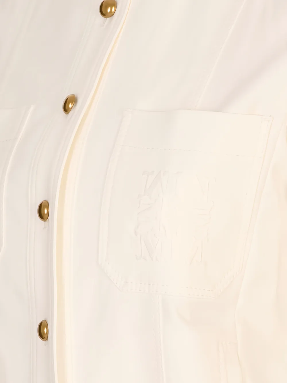 Max Mara Stretch katoenen canvas jack Beige