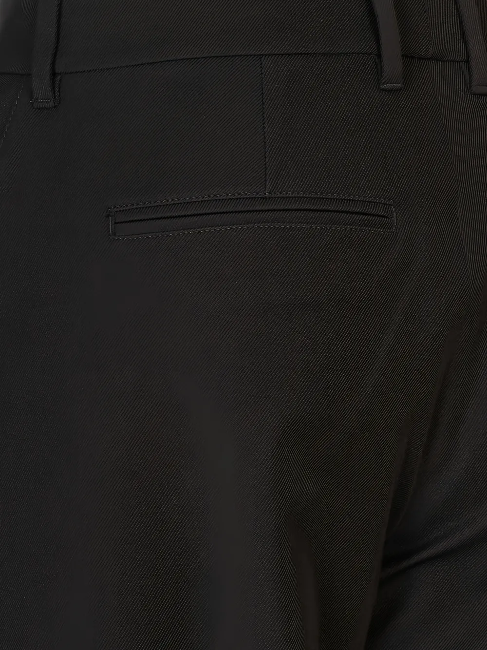 'S Max Mara wide-leg twill-weave trousers Zwart