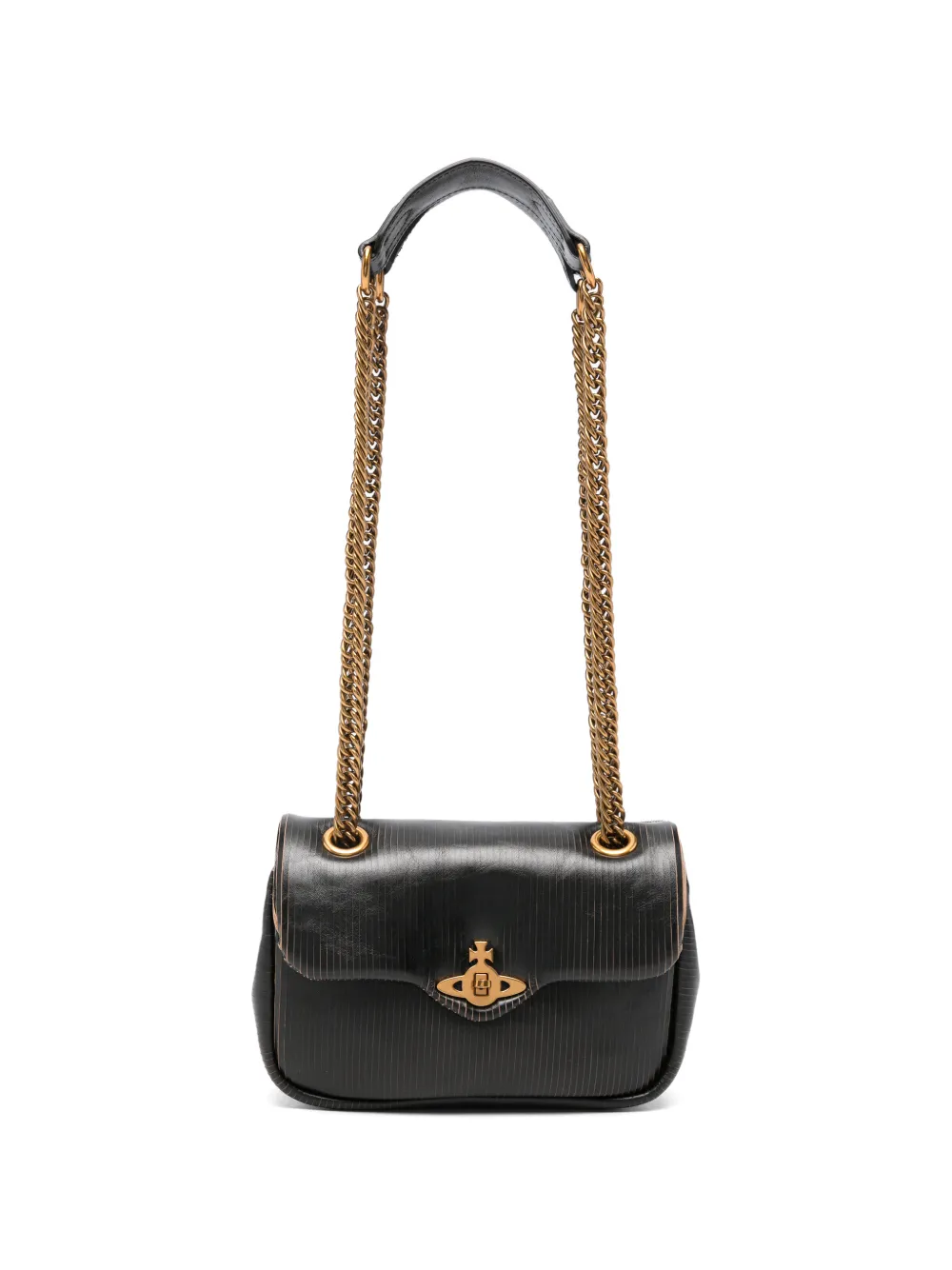 Vivienne Westwood Orb-plaque shoulder bag - Nero