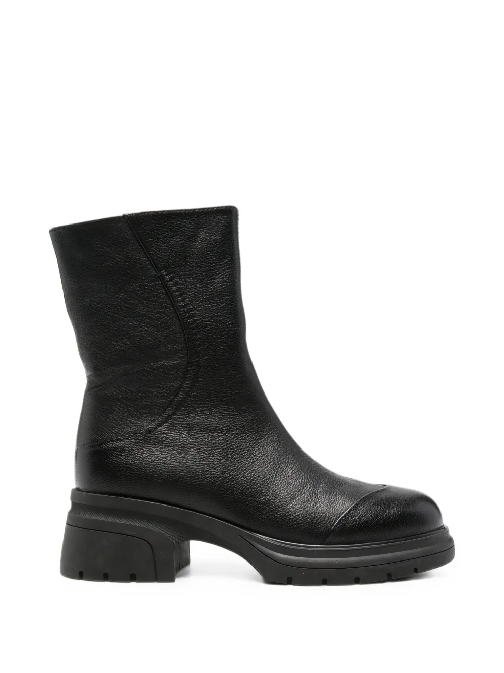 LINDA BAUMANN block-heel ankle boots Zwart