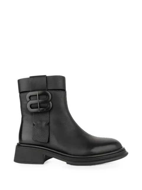 LINDA BAUMANN buckle-detail leather boots
