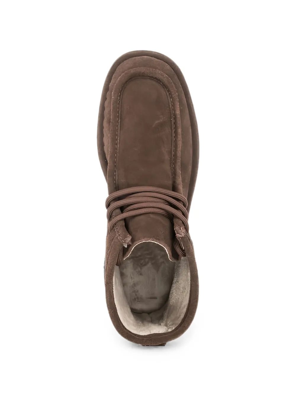 LINDA BAUMANN lace-up suede ankle boots Bruin