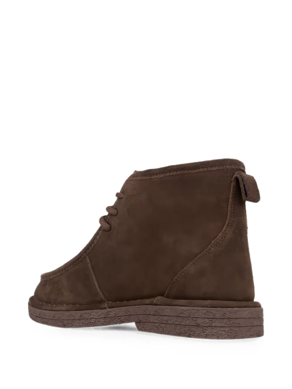 LINDA BAUMANN lace-up suede ankle boots Bruin