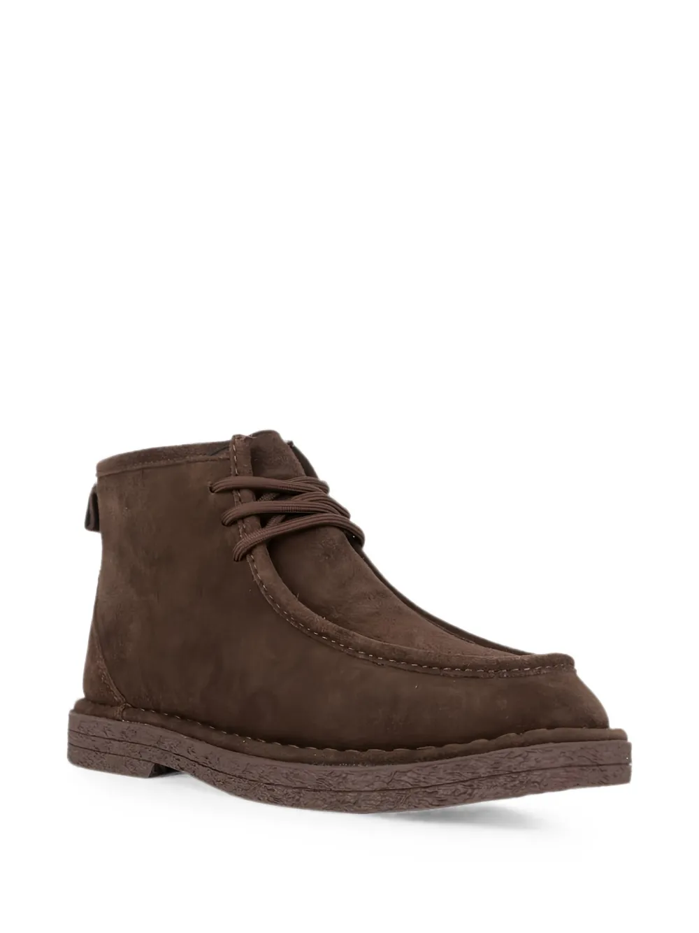 LINDA BAUMANN lace-up suede ankle boots Bruin