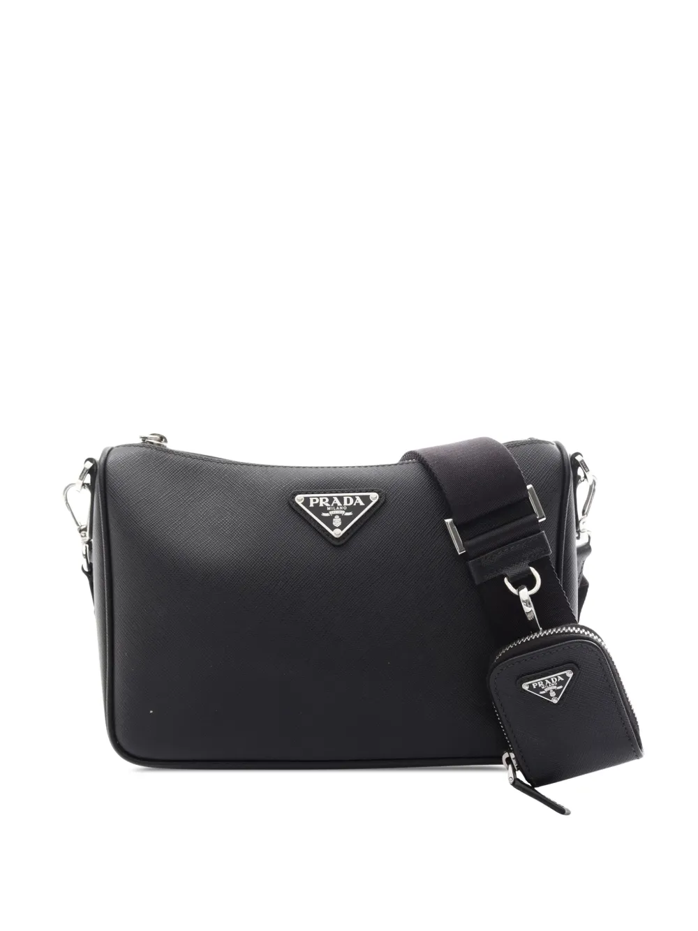 Prada Pre-Owned 2013-2026 Saffiano Zip Top crossbody bag - Schwarz