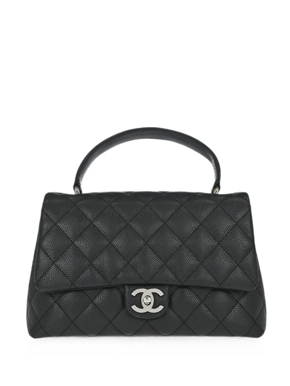 CHANEL Pre-Owned 2007 quilted CC turn-lock tote bag - Nero
