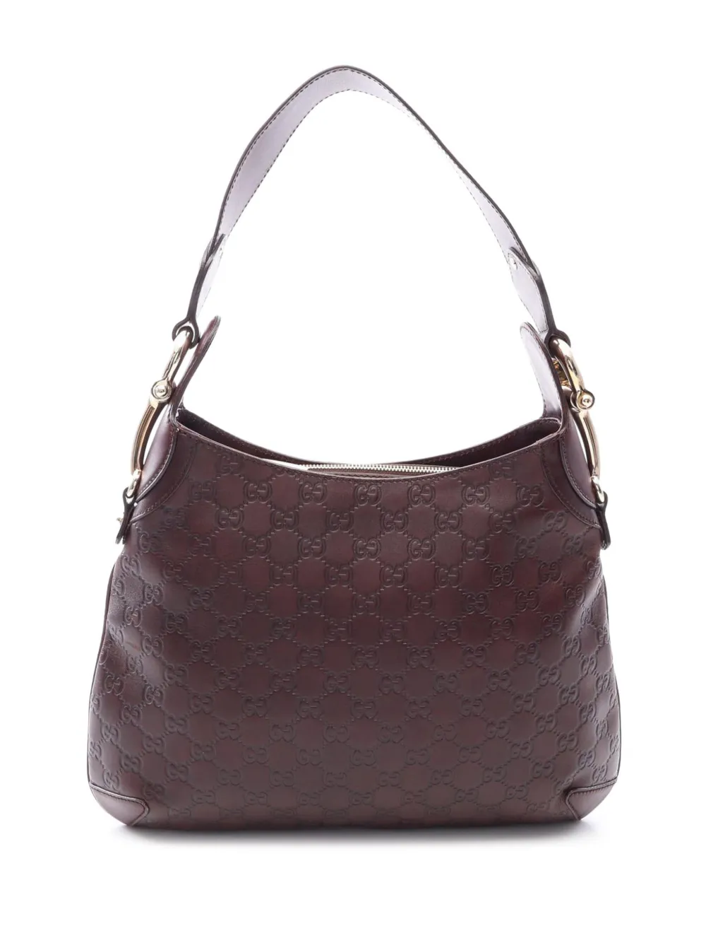 Gucci Pre-Owned 2000-2015 Guccissima Horsebit Creole hobo bag - Marrone