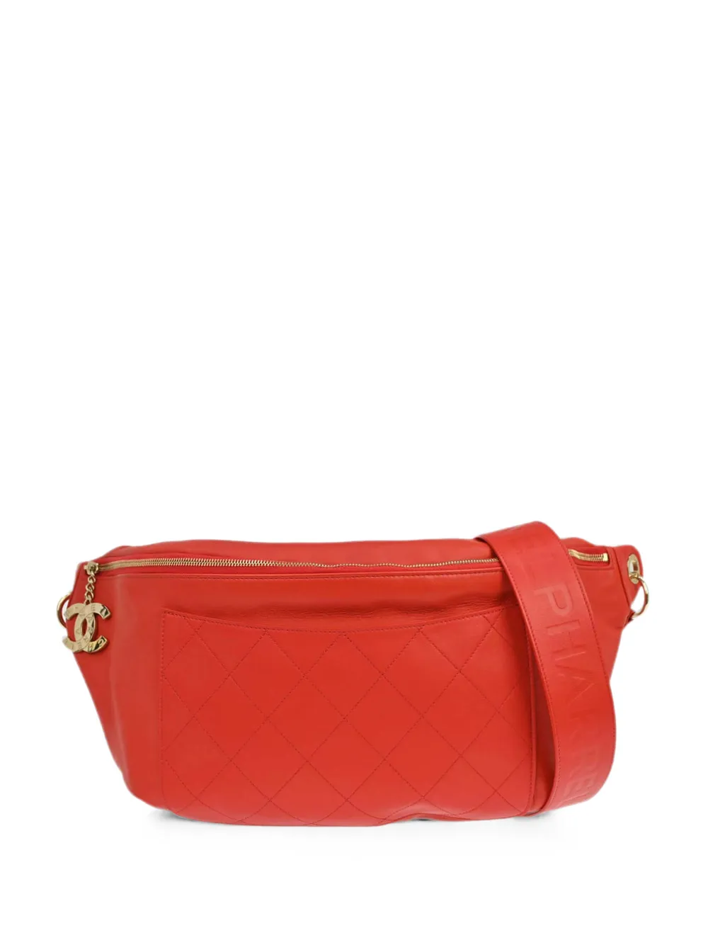 CHANEL Pre-Owned x Pharrell Williams 2019 gesteppte Gürteltasche - Rot