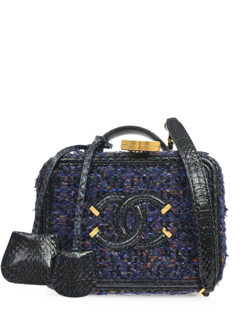 CHANEL Pre-Owned 2018-2019 Filigree tote bag - Blu