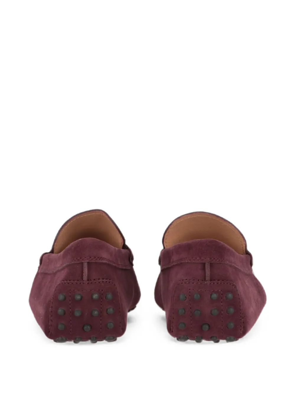 Tod's T-plaque suede loafers Bruin