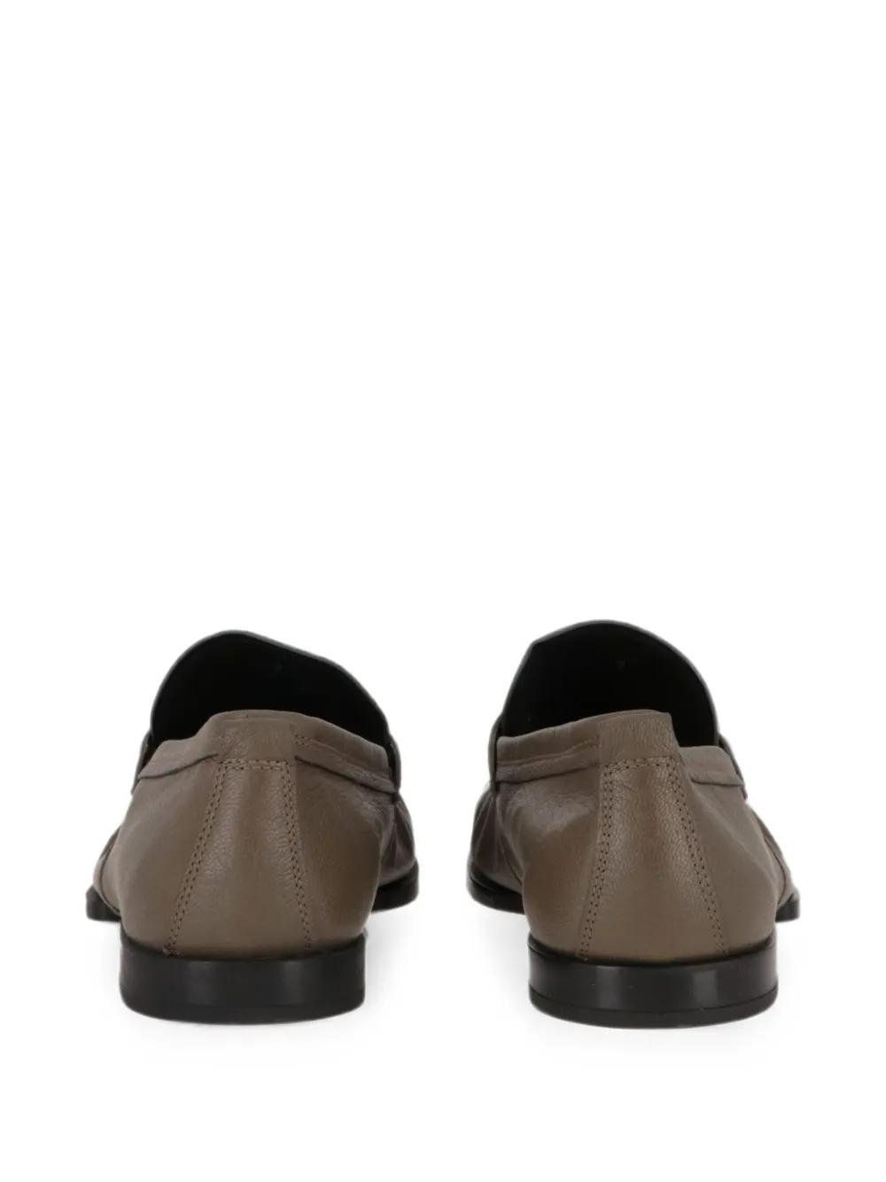 Tod's leather penny-bar loafers Groen