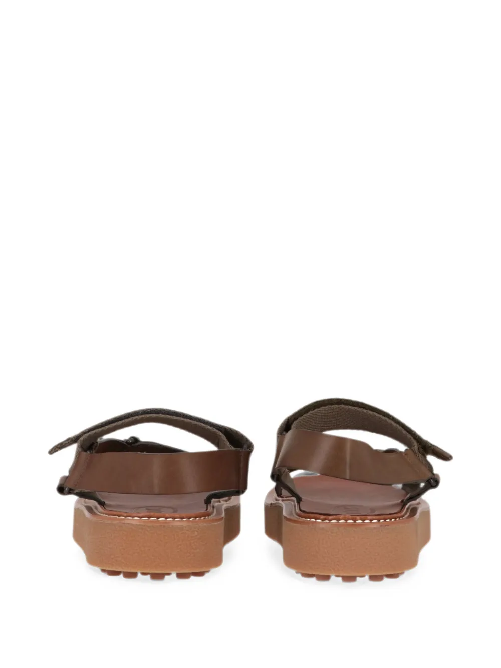 Tod's touch-strap platform sandals Groen