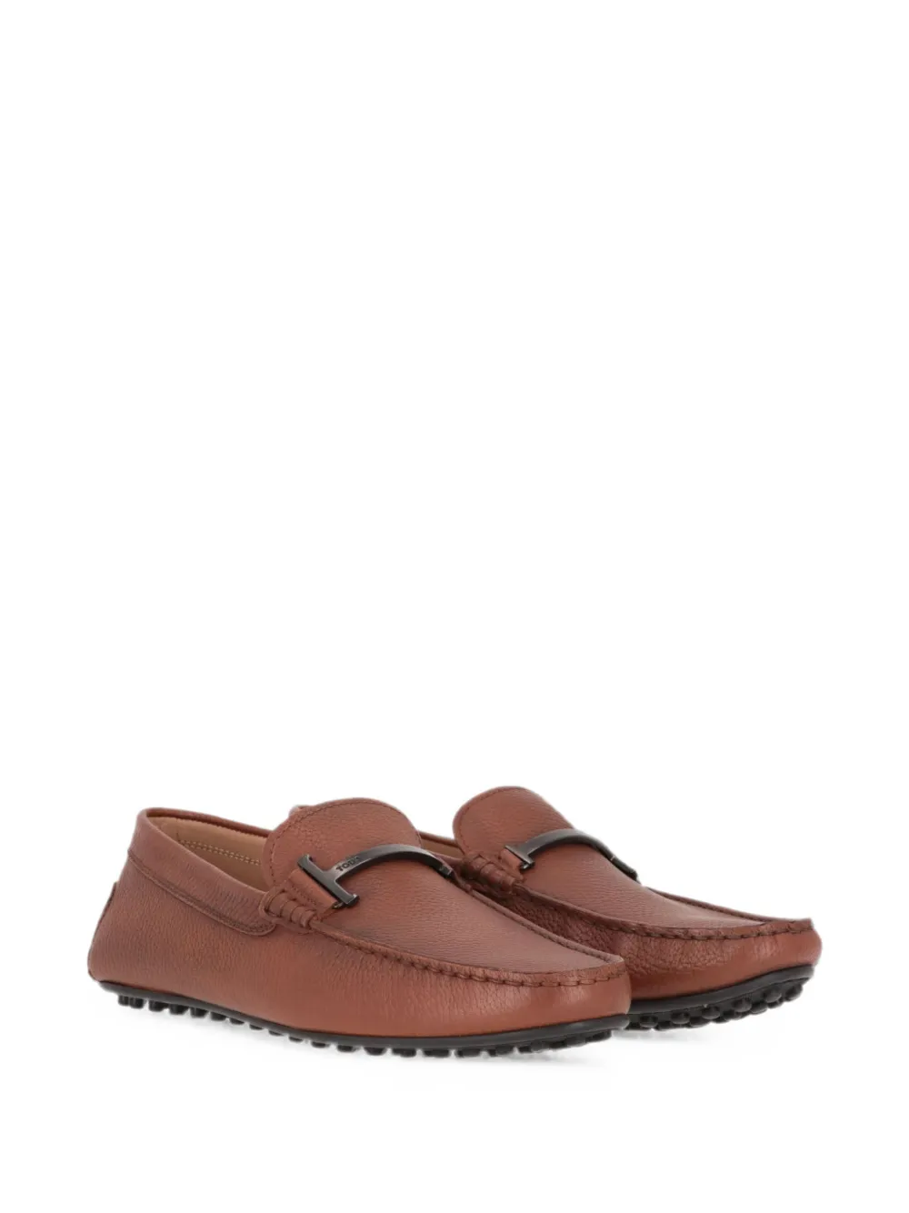 Tod's T-bar pebbled loafers Bruin
