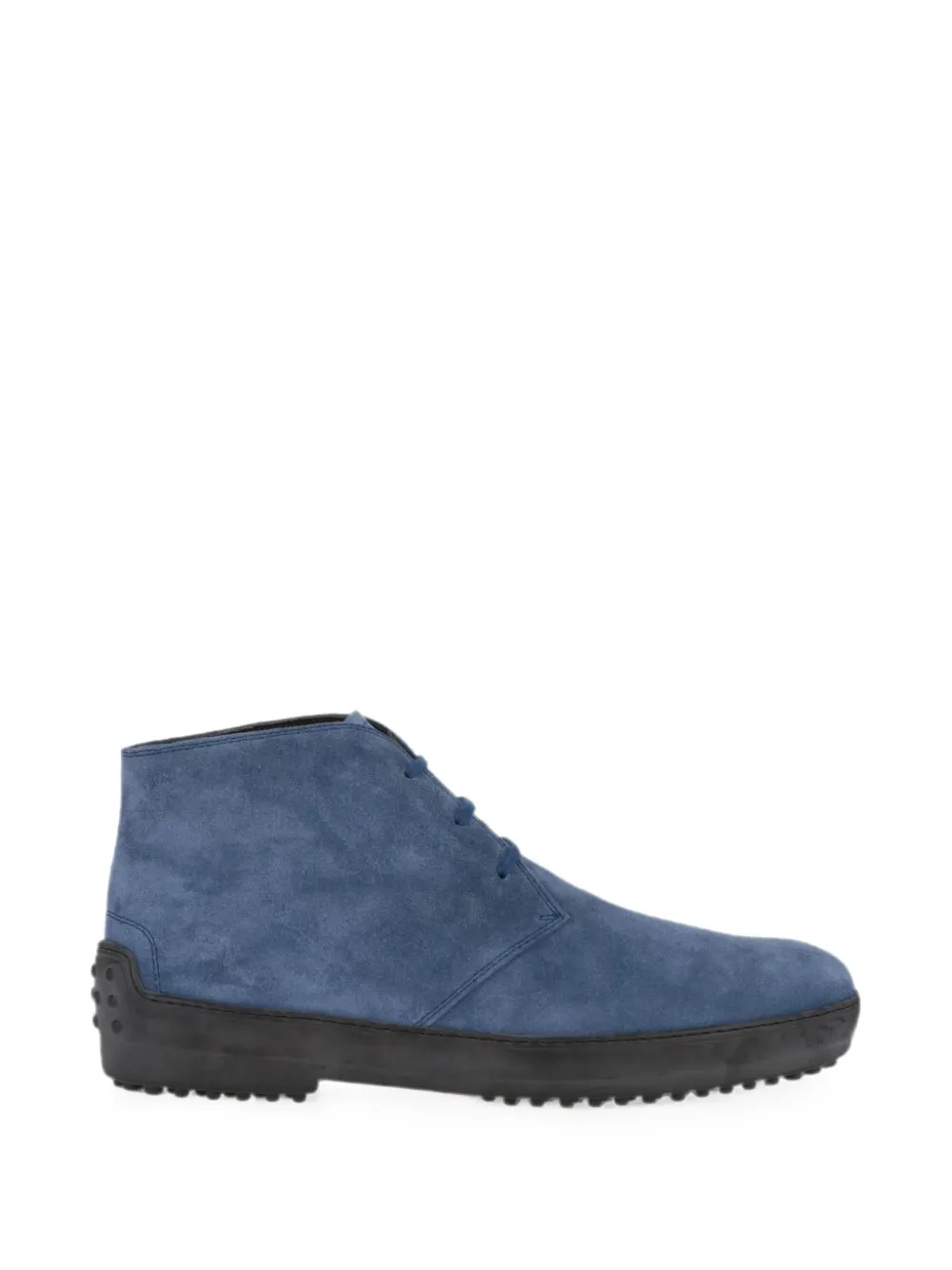 Tod's lace-up suede ankle desert boots Blauw
