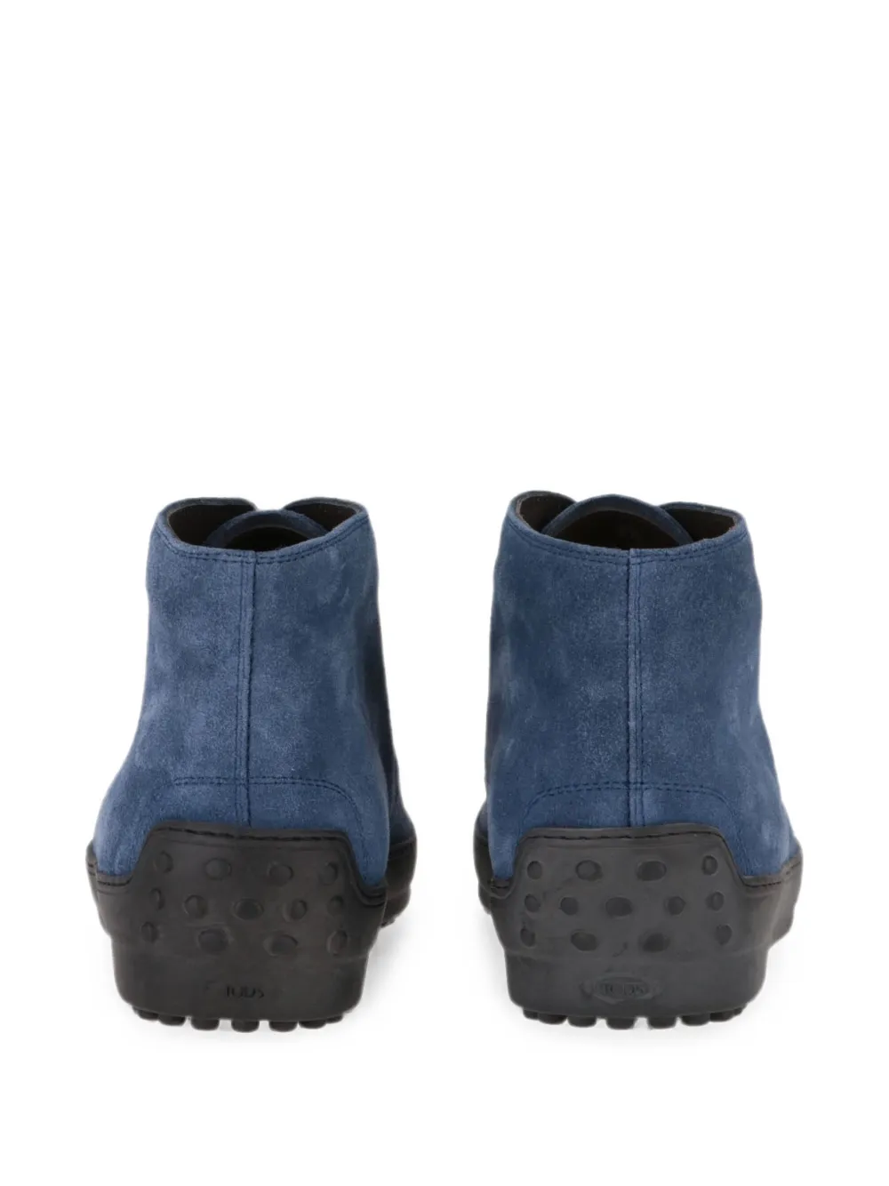 Tod's lace-up suede ankle desert boots Blauw