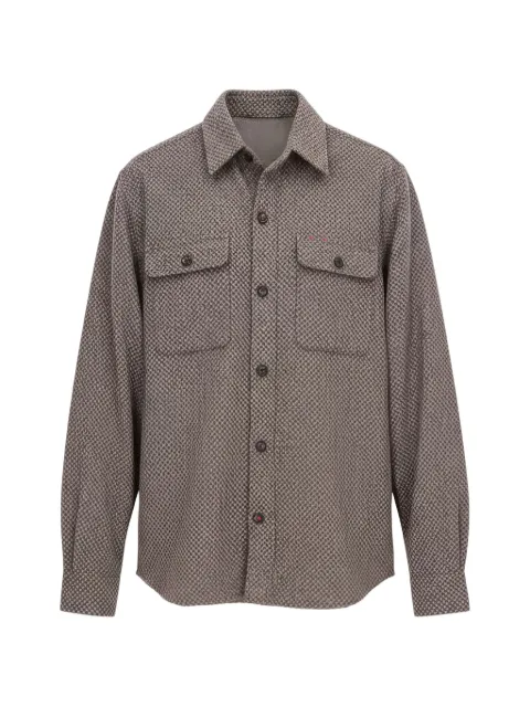 Isaia button-flap pocket shirt