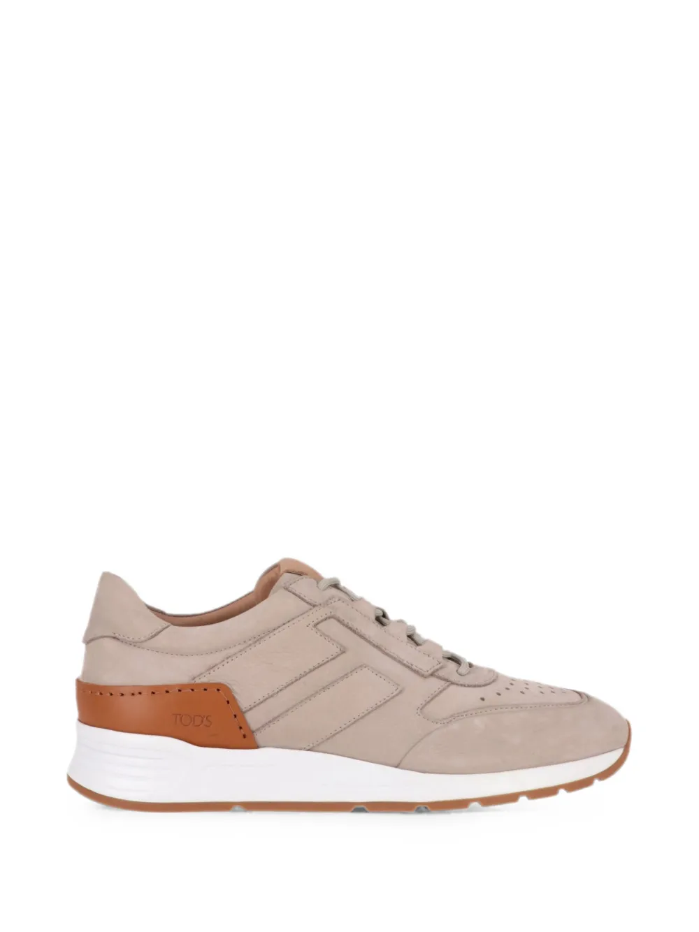 Tod's perforated panelled sneakers - Nude