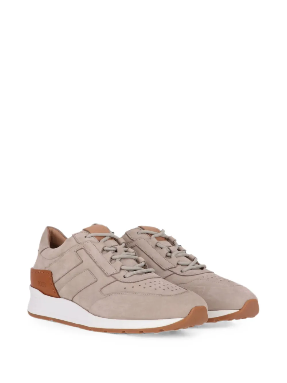 Tod's perforated panelled sneakers Beige