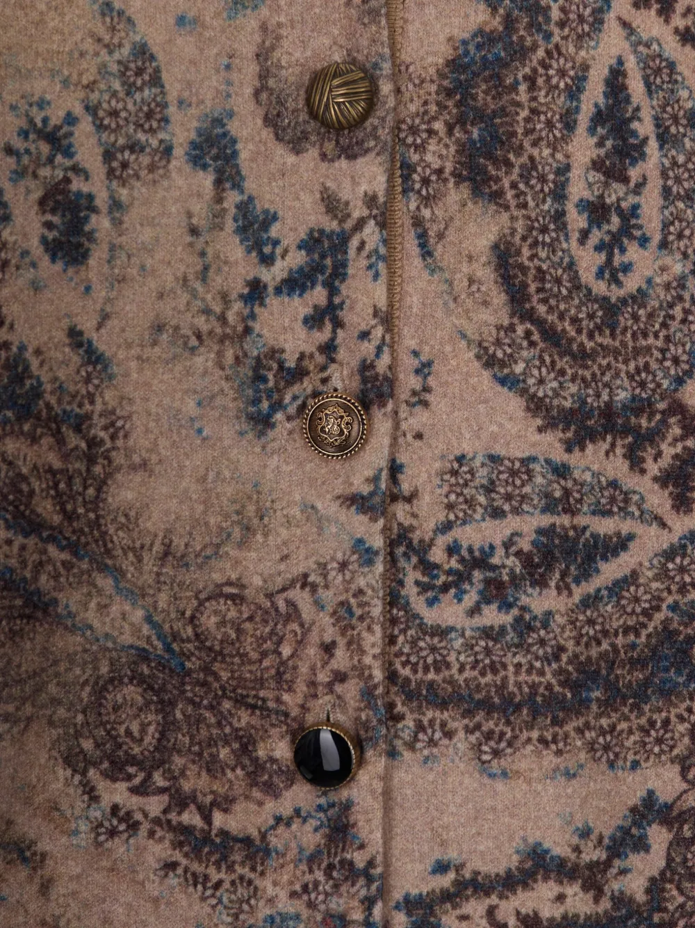 LIU JO printed knit cardigan Beige