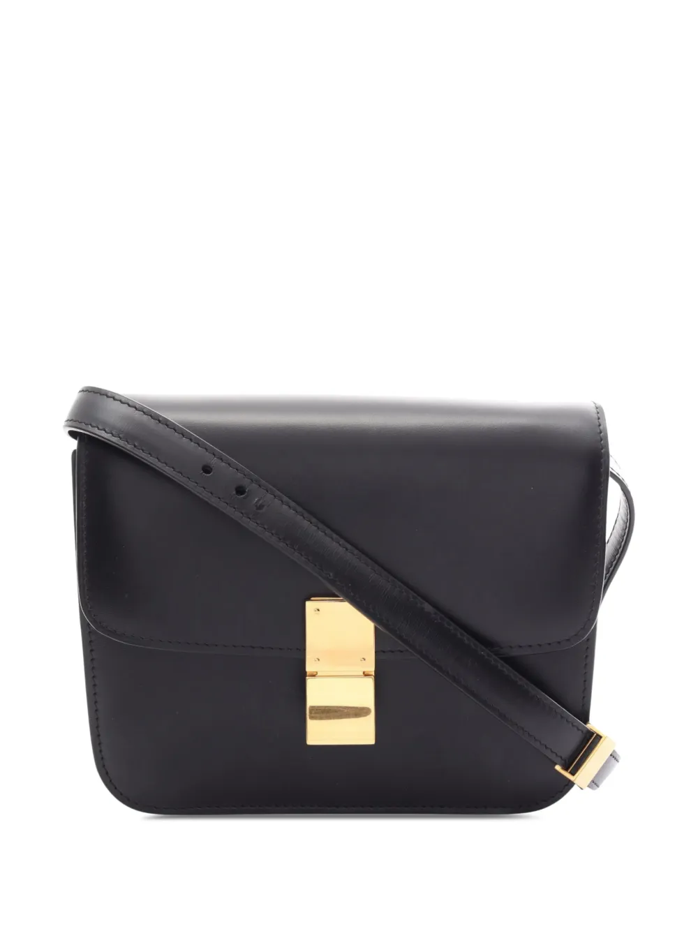 Celine Pre-Owned 2000-2026 Teen Calfskin Classic Box crossbody bag - Black