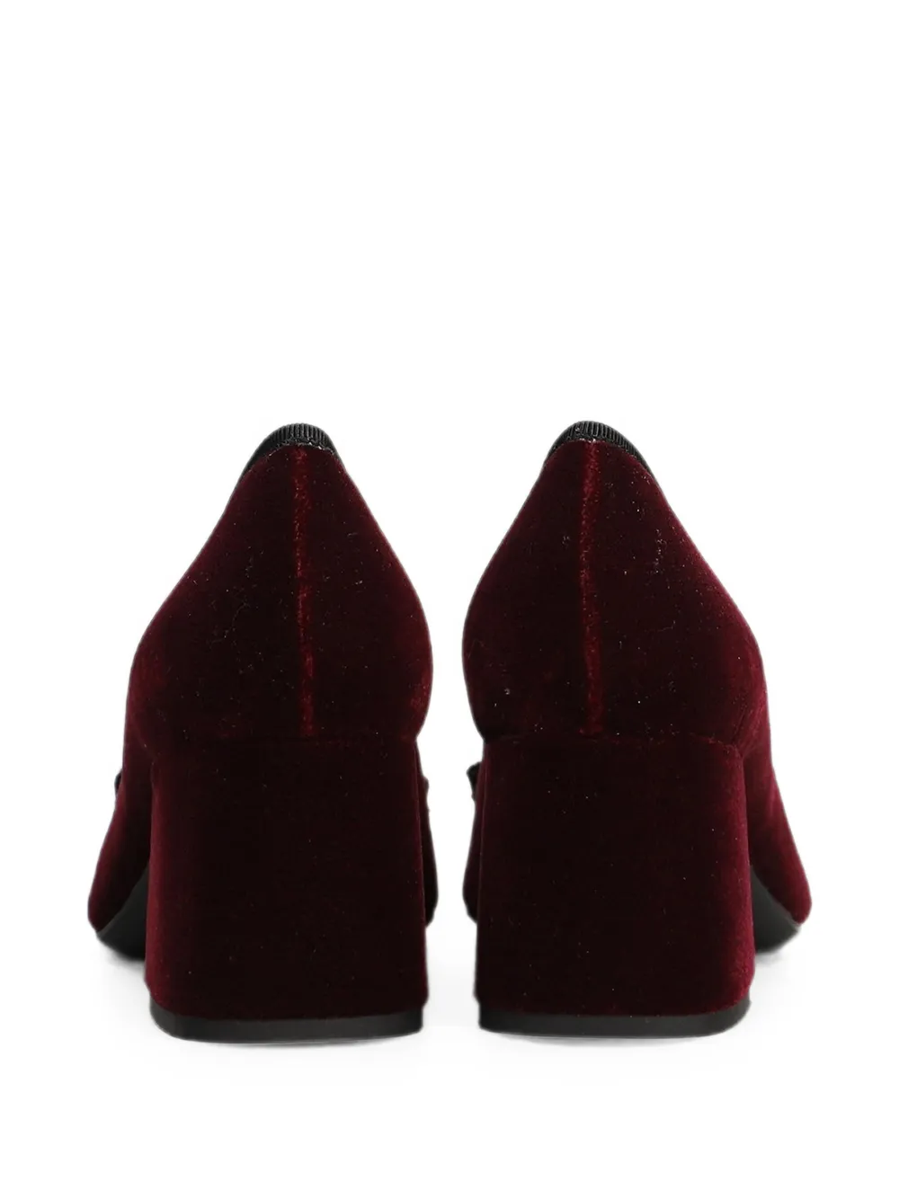 Roberto Festa Ery bow-detail block-heel pumps Rood