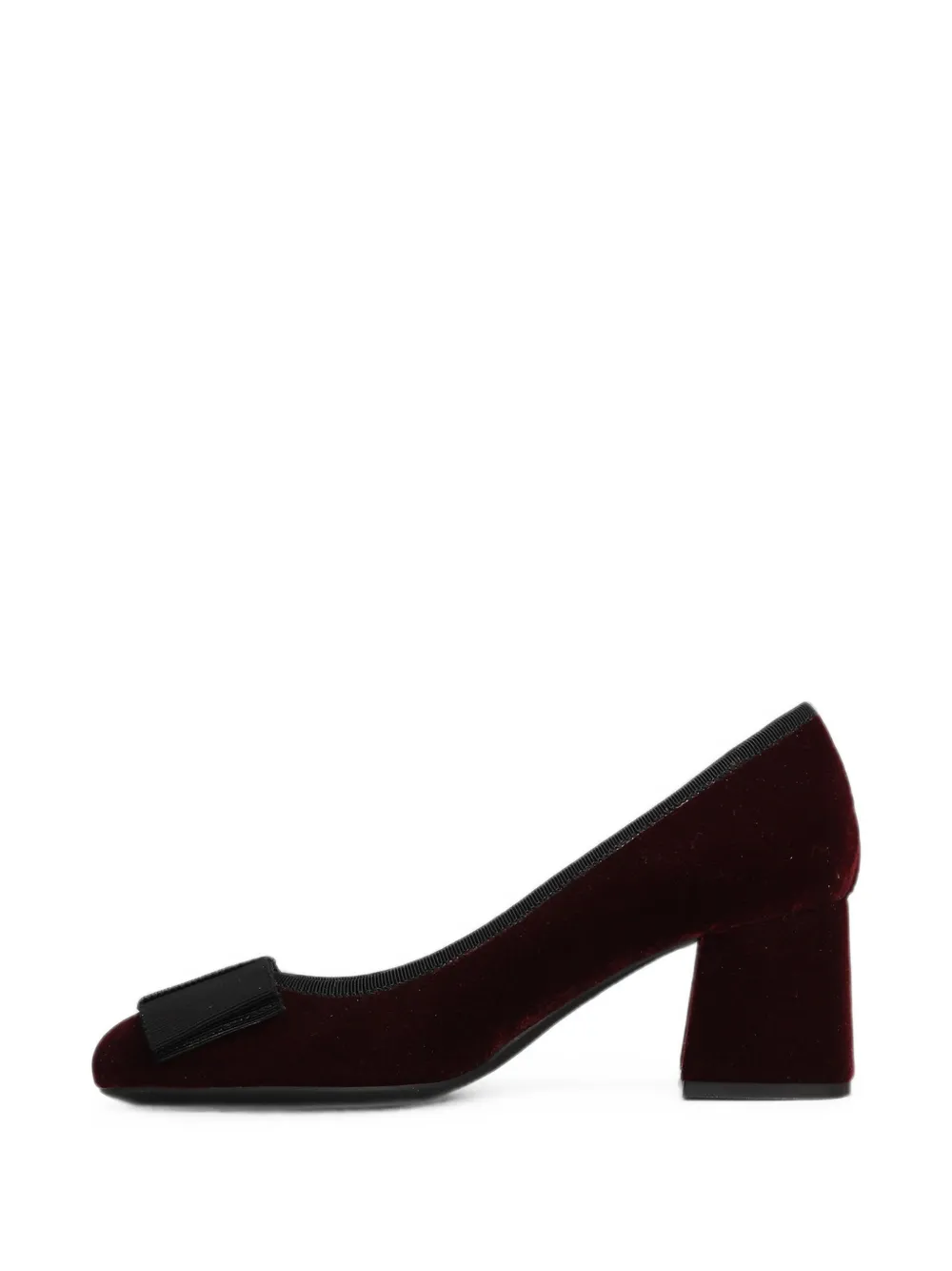 Roberto Festa Ery bow-detail block-heel pumps Rood