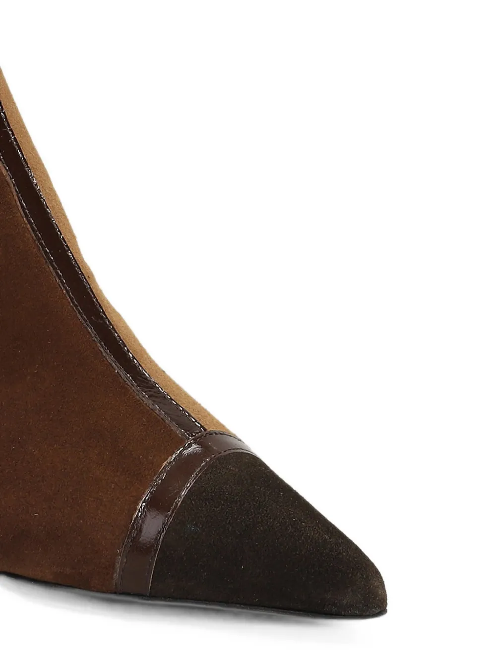 Roberto Festa Serelit two-tone pointed-toe ankle boots Bruin