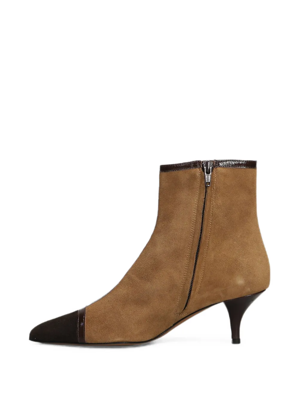 Roberto Festa Serelit two-tone pointed-toe ankle boots Bruin