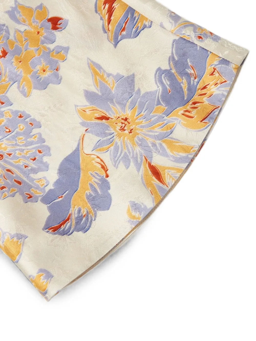Shanghai Tang Scholar zijden jack met bloemen-print Beige