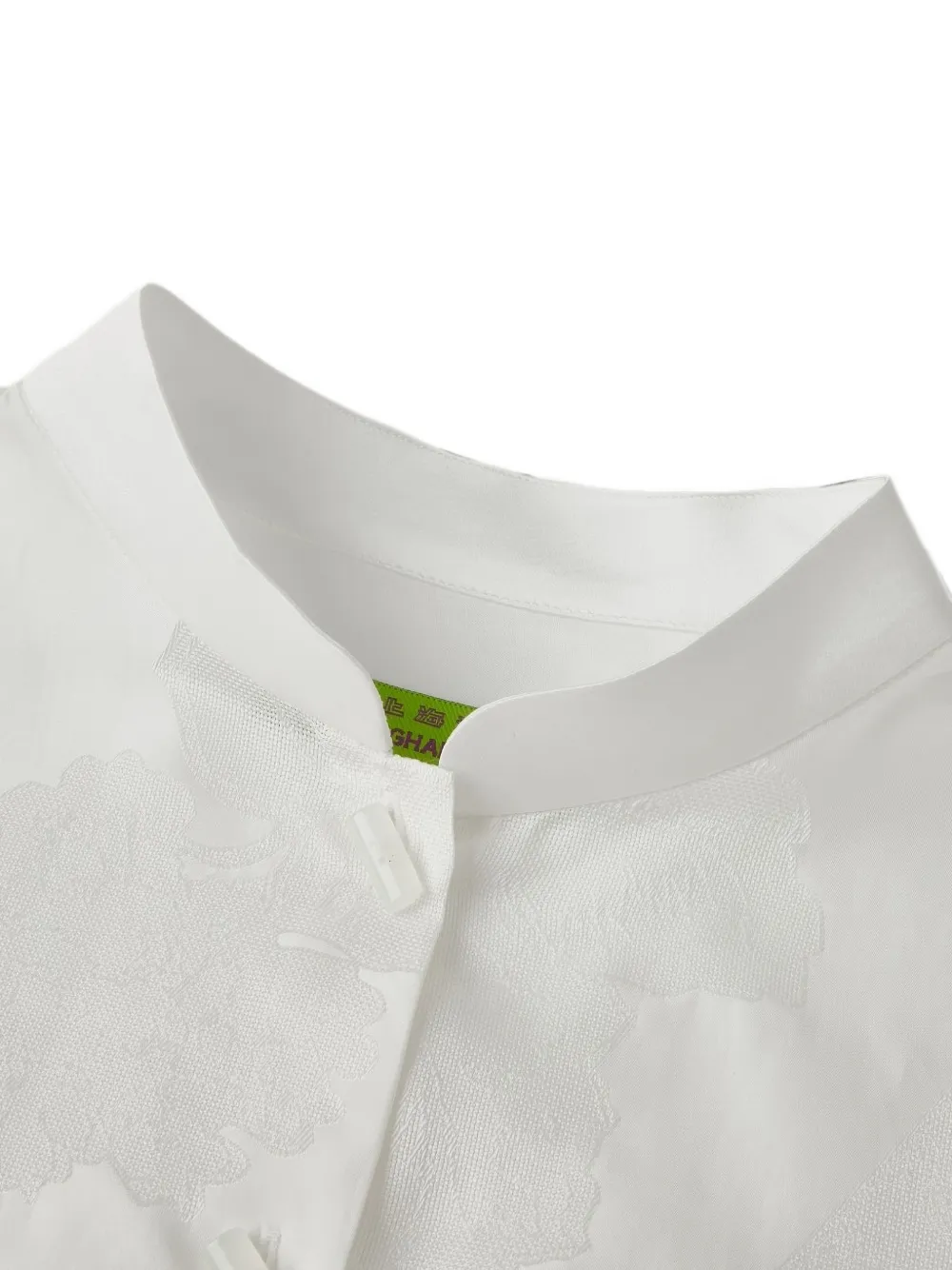 Shanghai Tang Shirtjurk met jacquard-patroon Wit