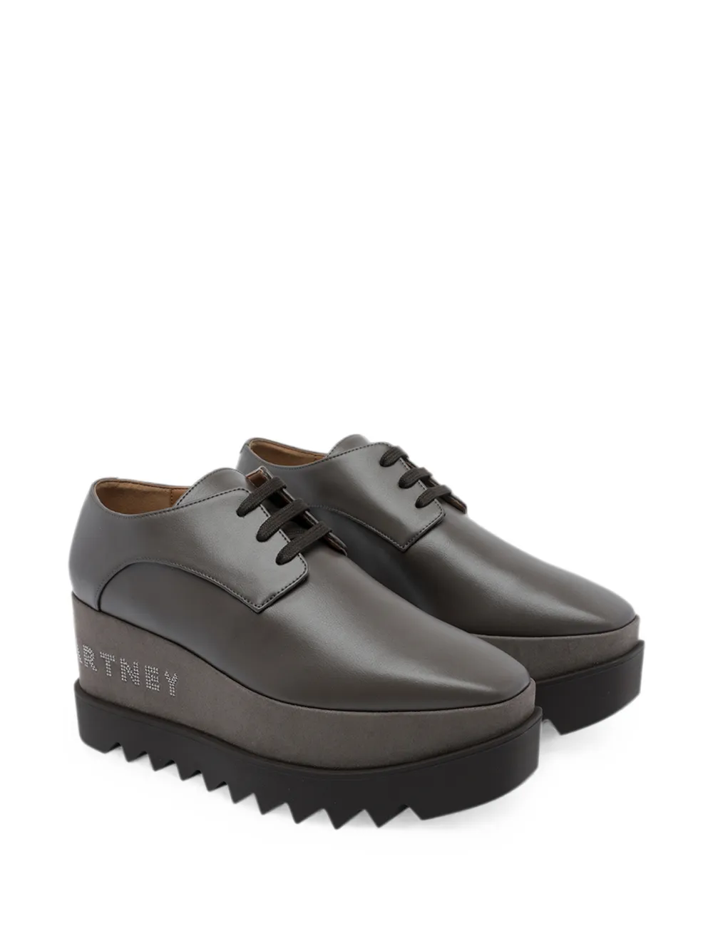 Stella McCartney Elyse platform lace-up derby shoes Grijs