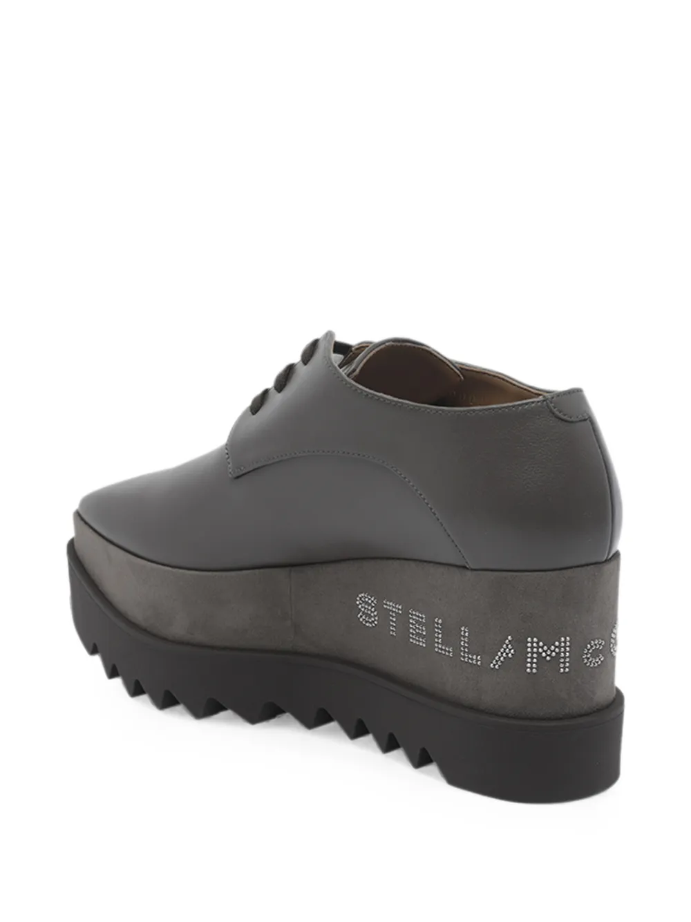 Stella McCartney Elyse platform lace-up derby shoes Grijs