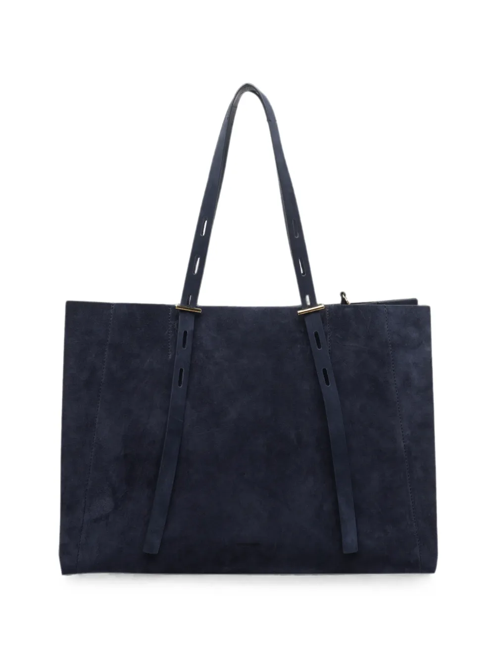 Minobossi Paula Suede Large Shoulder Bag In Blue
