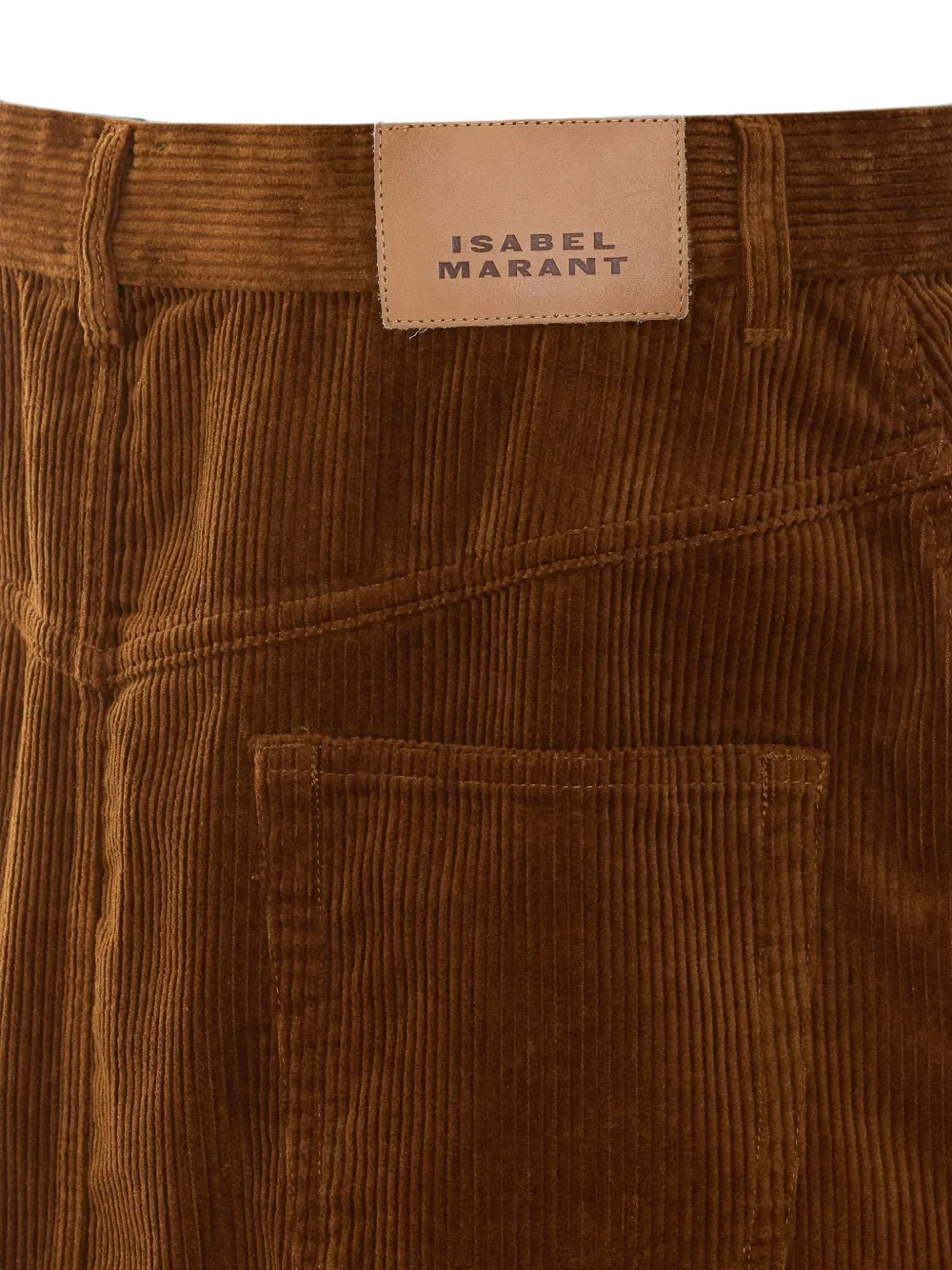 MARANT ÉTOILE Odalie Corduroy Long Skirt in Brown, view 3