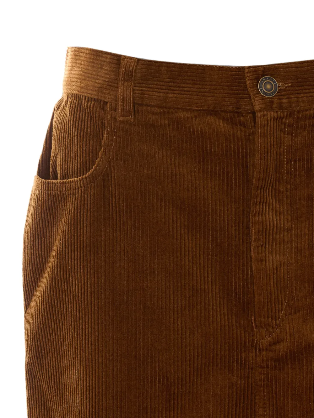 MARANT ÉTOILE Odalie Corduroy Long Skirt in Brown, view 4