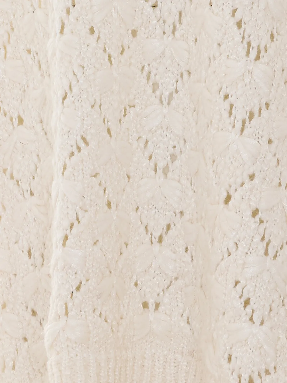 Fabiana Filippi Gebreide mouwloze poncho Beige
