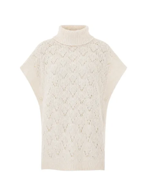 Fabiana Filippi poncho sans manches en maille