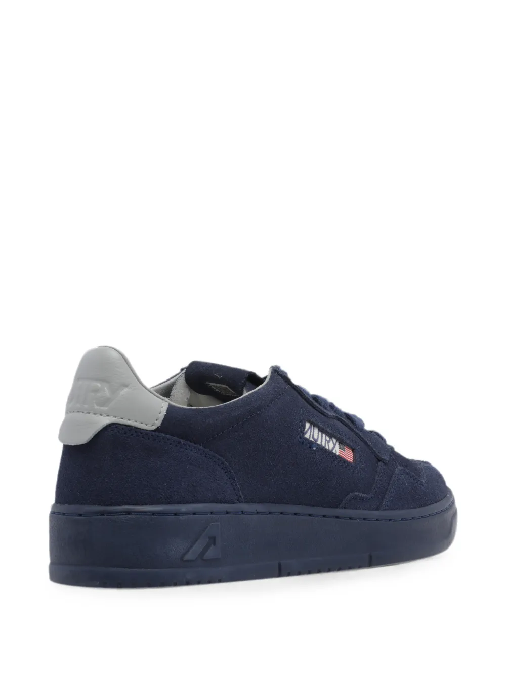 Autry Medalist Low perforated panelled sneakers Blauw