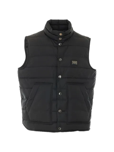 Dolce & Gabbana logo-patch padded gilet