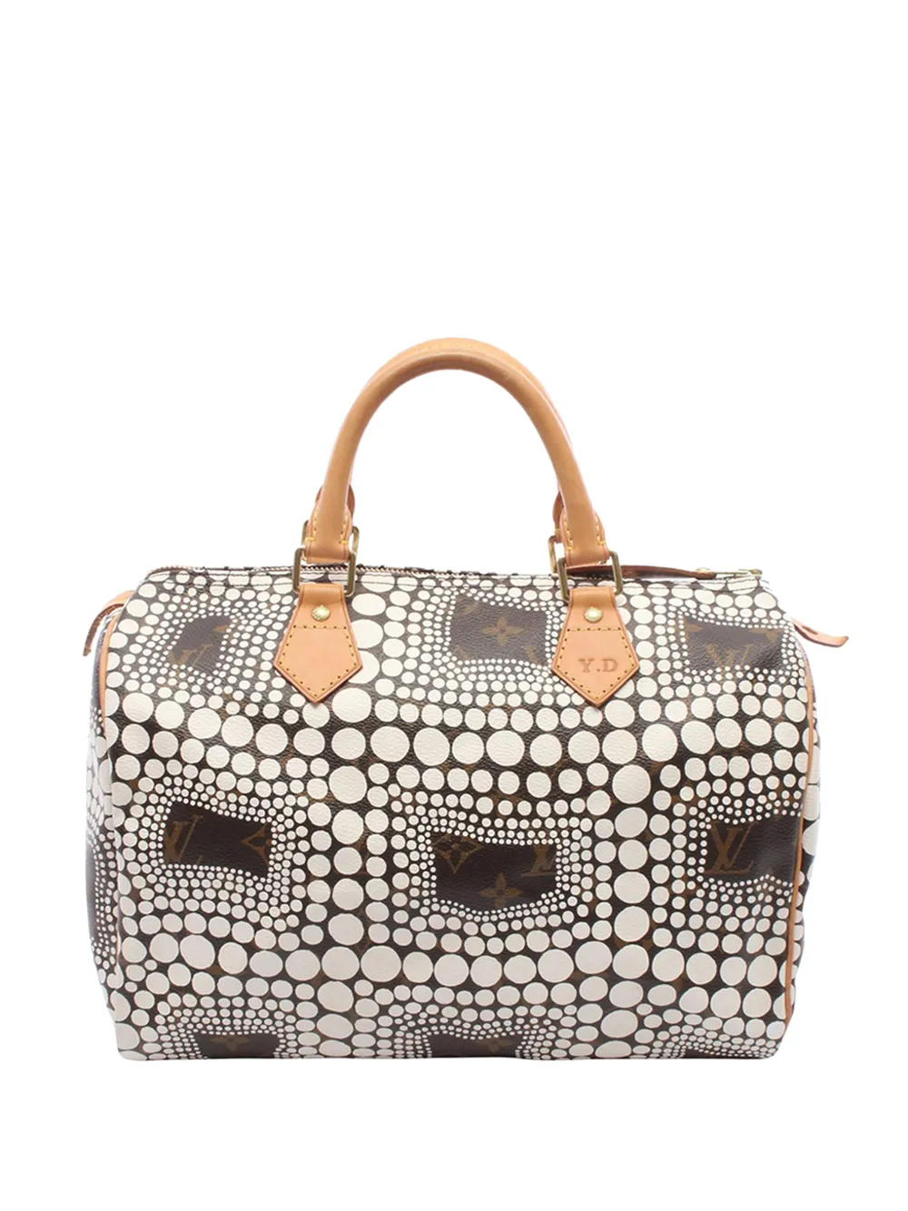 Louis Vuitton Pre-Owned 2012 Yayoi Kusama Monogram Town Speedy 30 boston bag - White