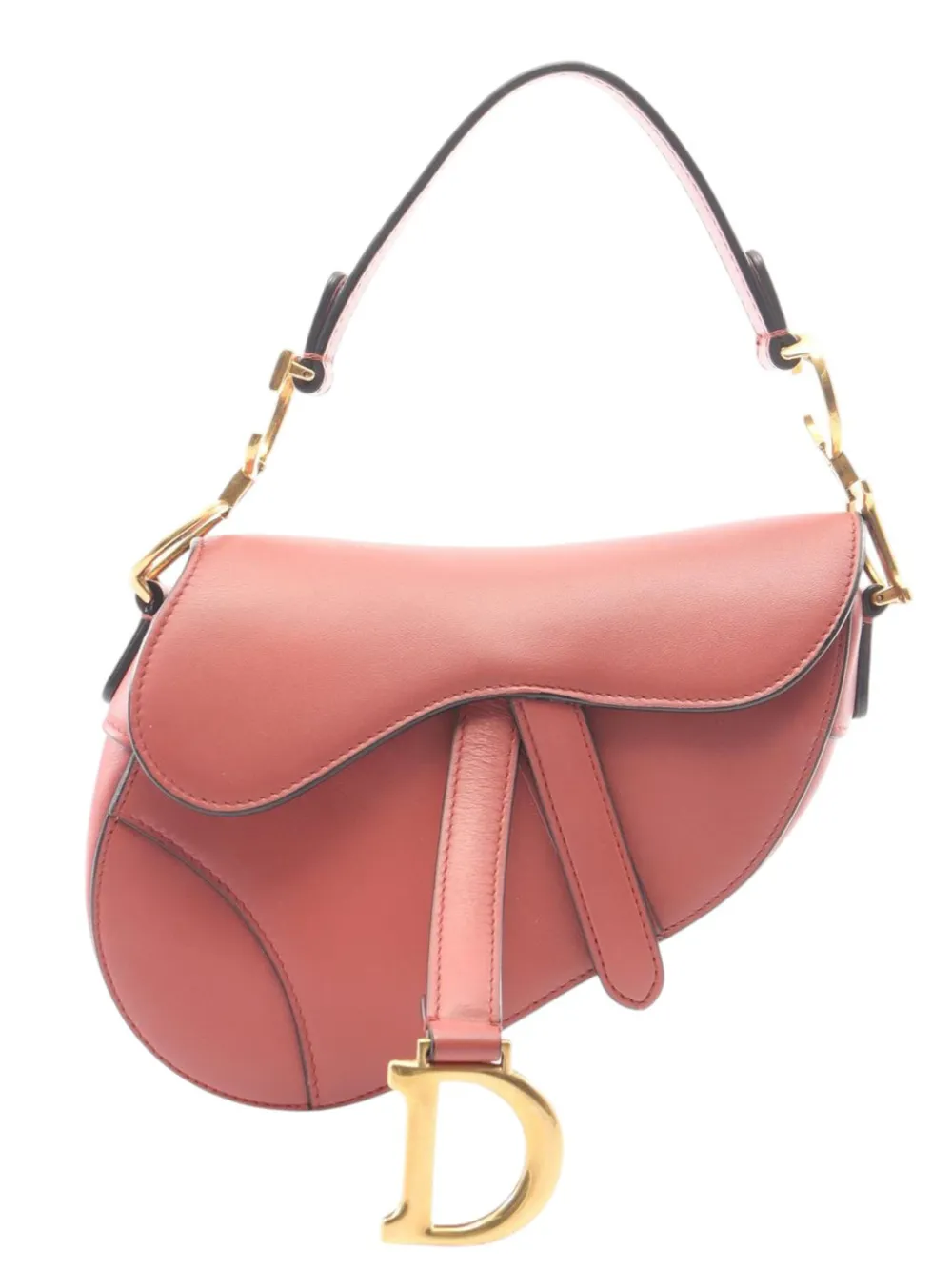 Christian Dior Pre-Owned 2000-2026 Mini Calfskin Saddle Bag satchel - Red