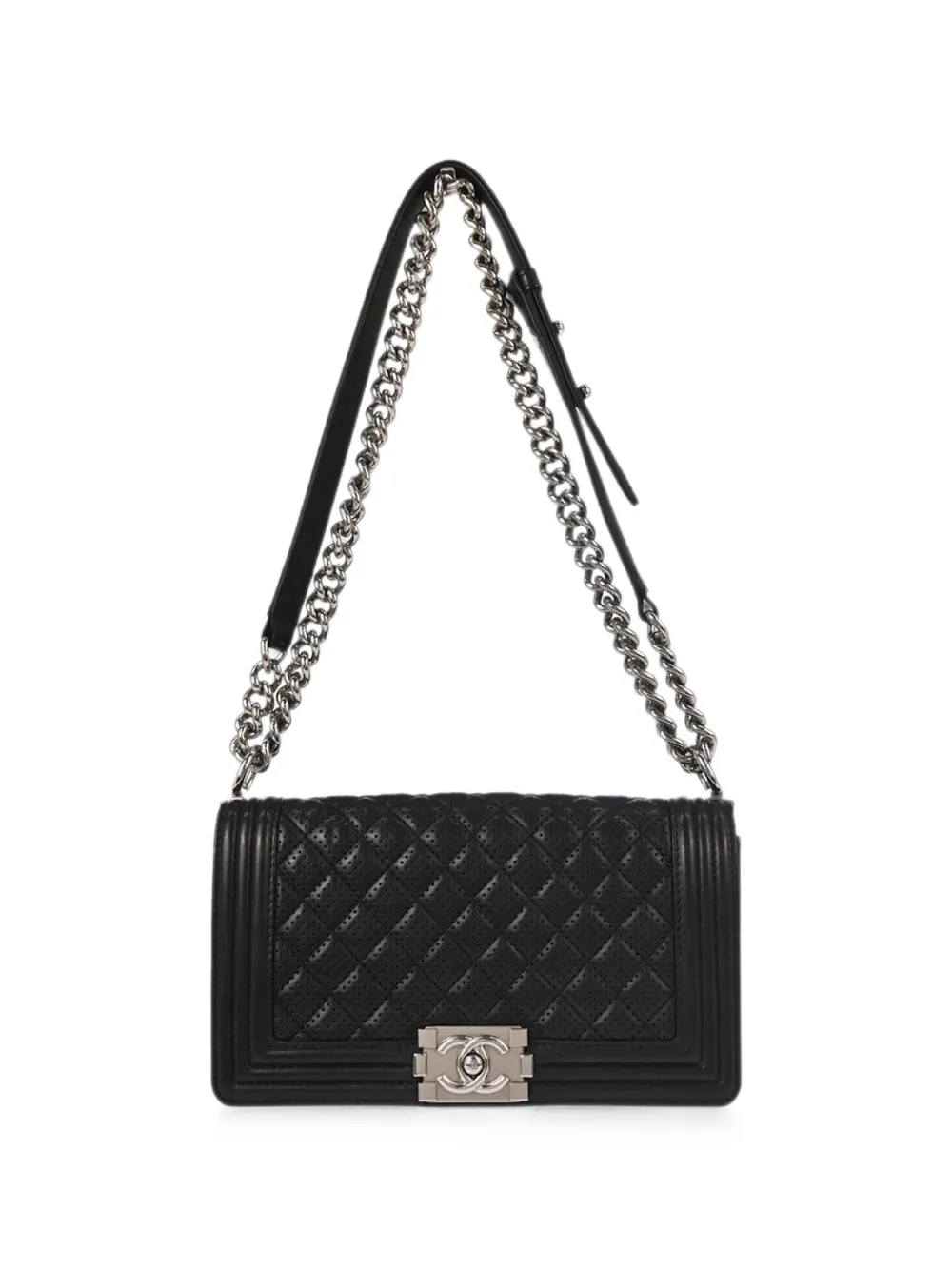 Pre-owned Chanel Medium 2014 Boy Shoulder Bag In Black