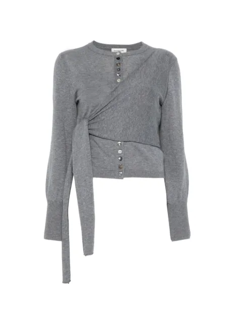 DAMSON MADDER Venna wrap cardigan - grey