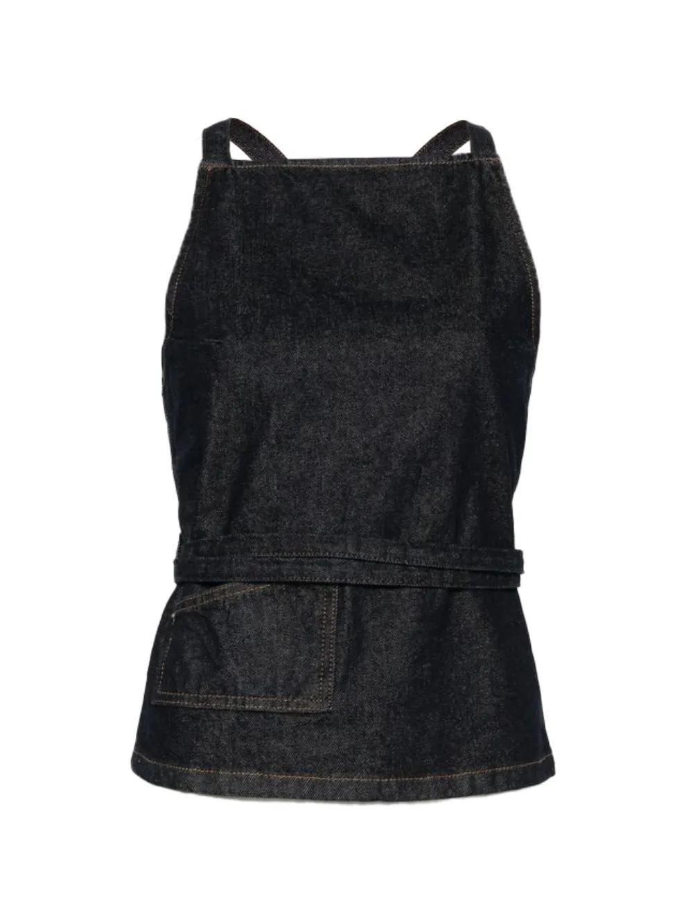 DAMSON MADDER Annabelle apron top indigo - Nero