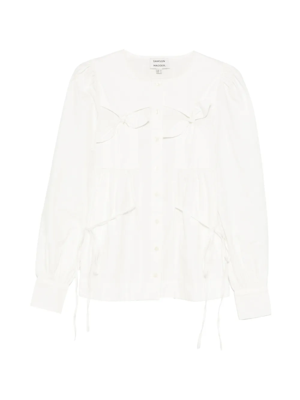 DAMSON MADDER Lettie bow-detail blouse white - Bianco