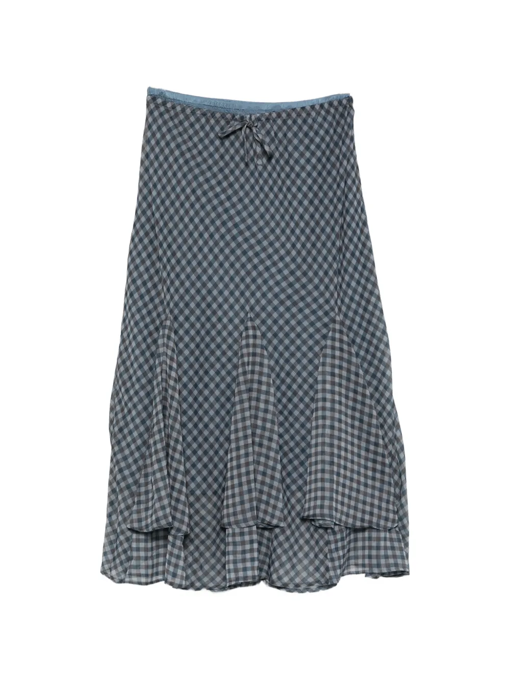 DAMSON MADDER jupe Rida à carreaux vichy - Gris DAMSON MADDER jupe Rida à carreaux vichy - Gris