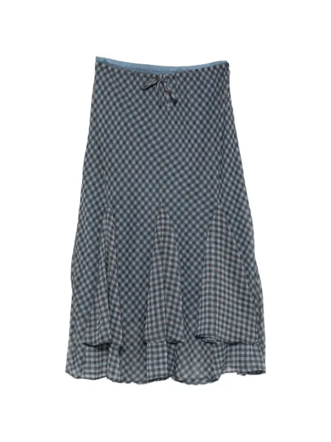 DAMSON MADDER Rida skirt - sheer willow gingham