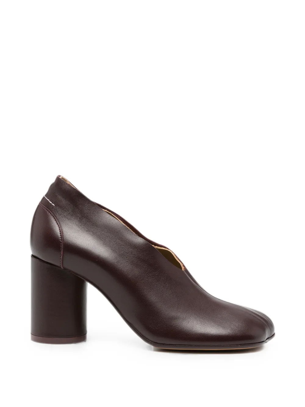 MM6 Maison Margiela Pumps met blokhak Bruin