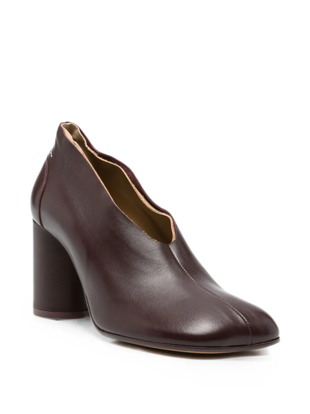 MM6 Maison Margiela Pumps met blokhak Bruin
