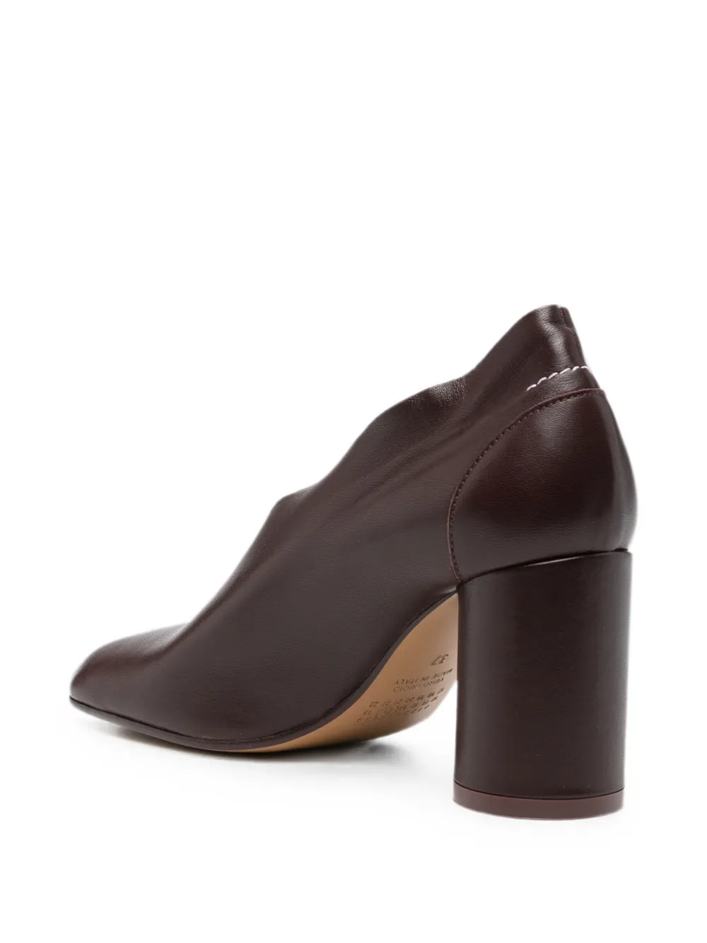 MM6 Maison Margiela Pumps met blokhak Bruin
